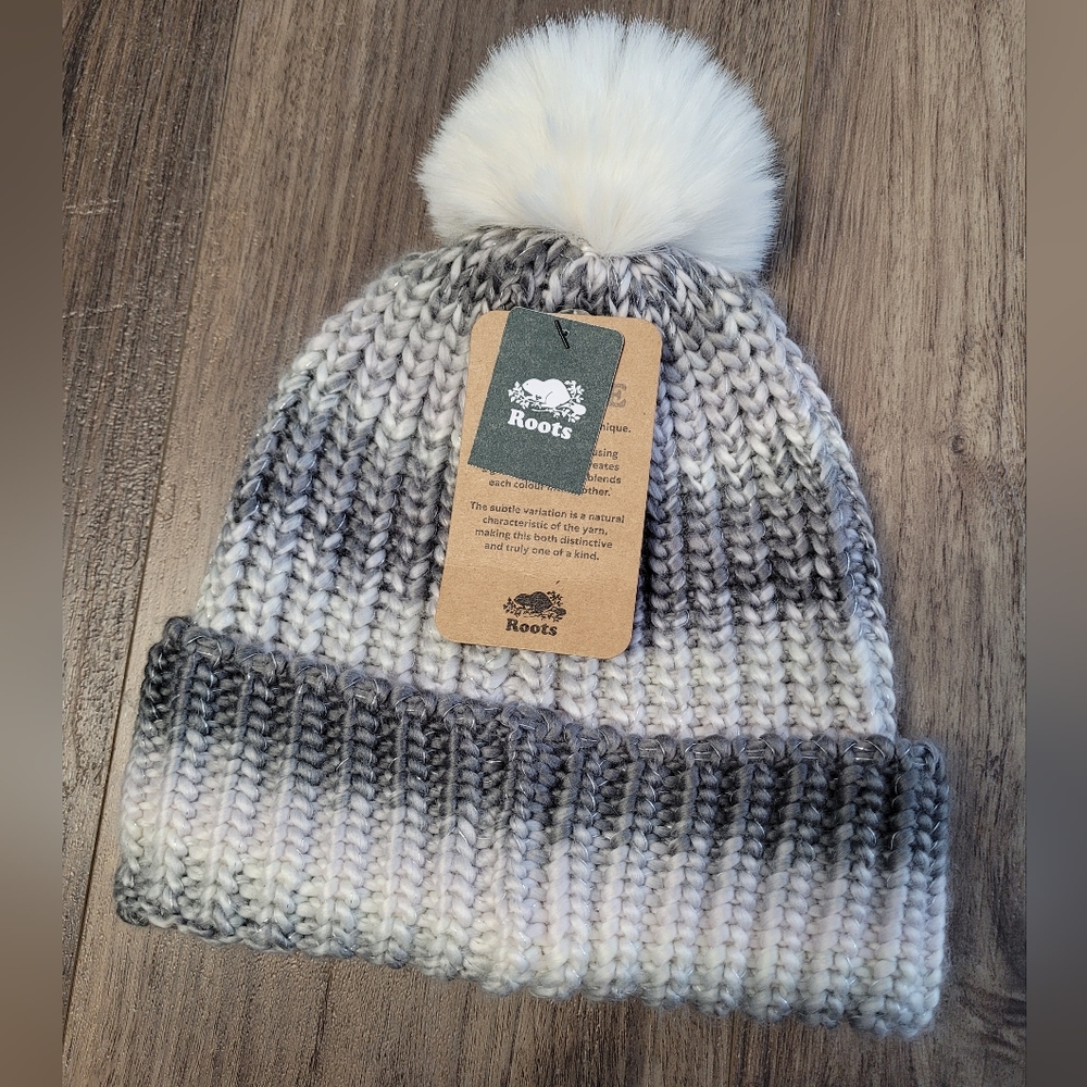 Roots Kids Pom-Pom Knit Hat - Picture 2 of 5